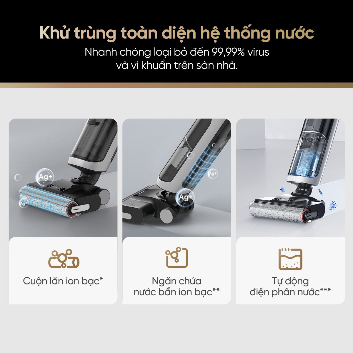 Dreame H14 khử trùng toàn diện hệ thống nước