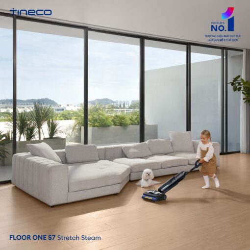 Tineco S7 Stretch Steam gập nghiêng 180°