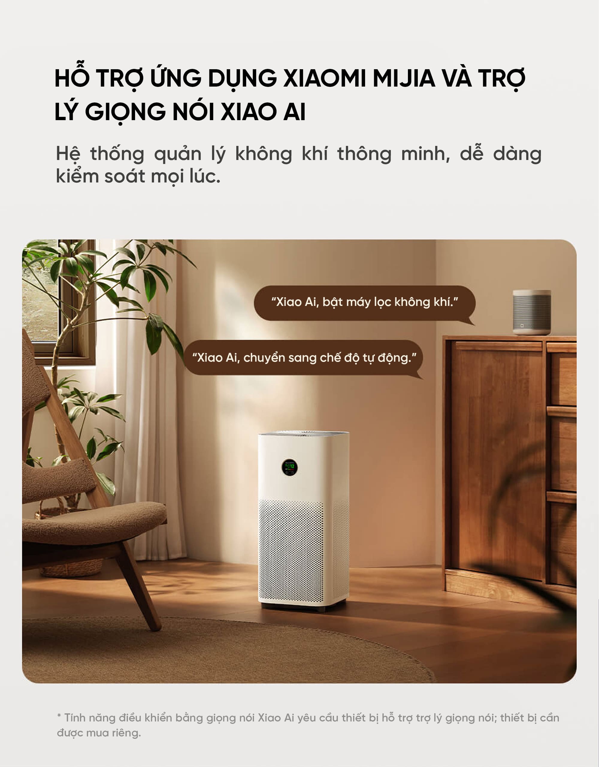 Xiaomi Mijia 5 máy lọc không khí diện tích 50m²