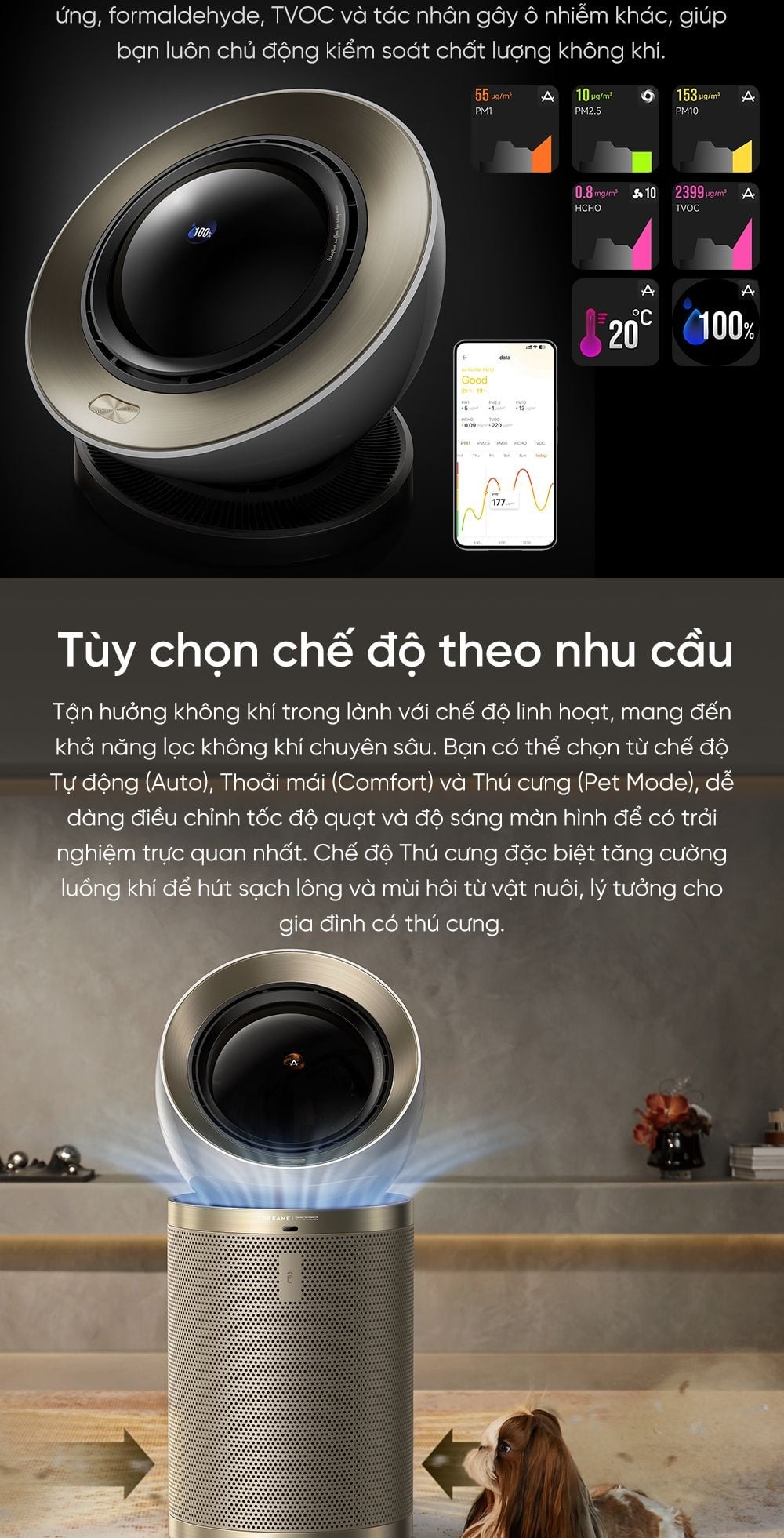 Máy lọc không khí Dreame AirPursue™ PM10