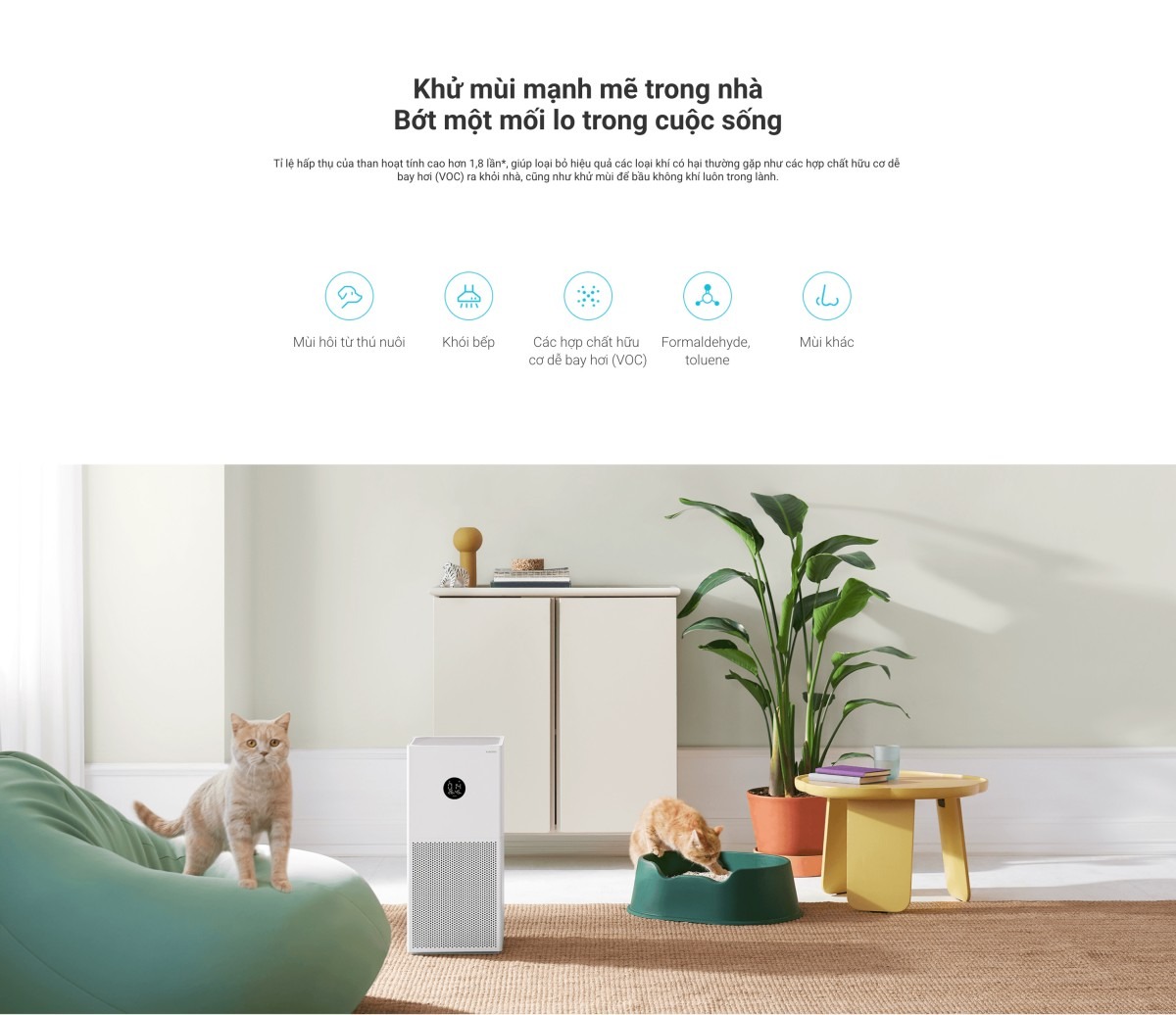 Xiaomi Smart Air Purifier 4 Lite máy lọc không khí diện tích 40 m²