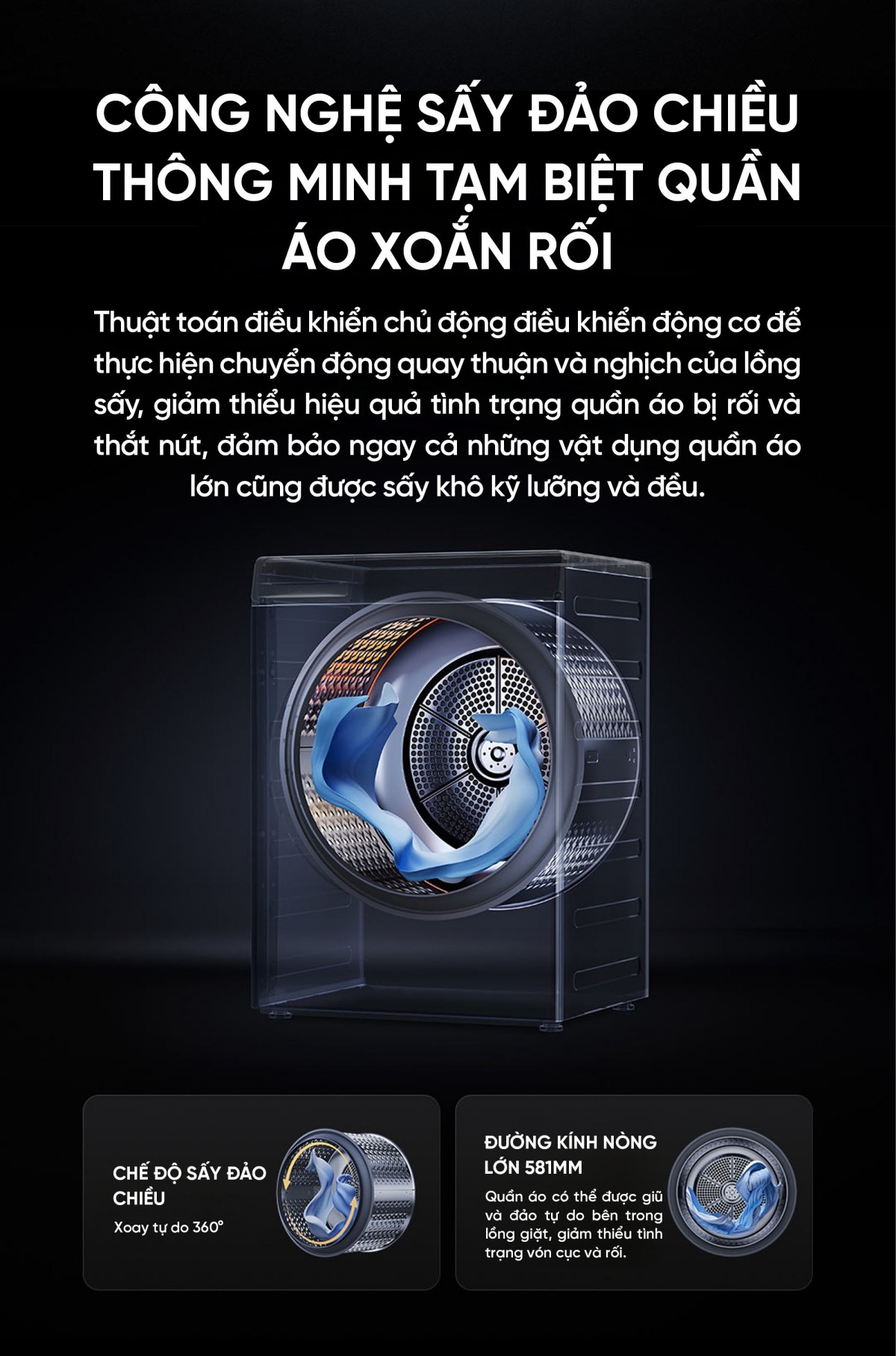 Máy sấy quần áo Xiaomi Mijia H100MJ103 2025 sấy 10kg Sấy Bơm Nhiệt
