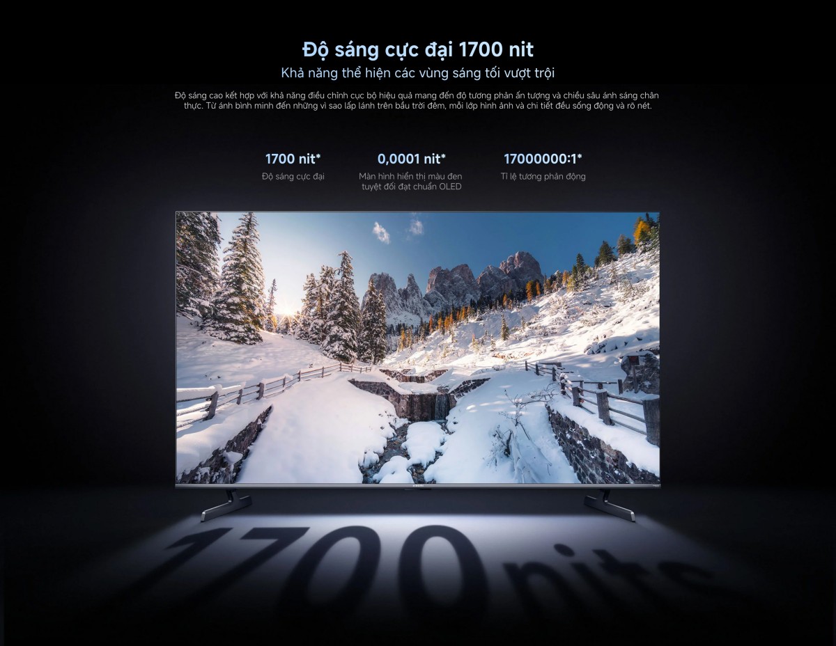 Tivi Xiaomi S Pro Mini LED 55 Inch 2026 - Bản Quốc Tế - 4K/144Hz - 3GB/32GB