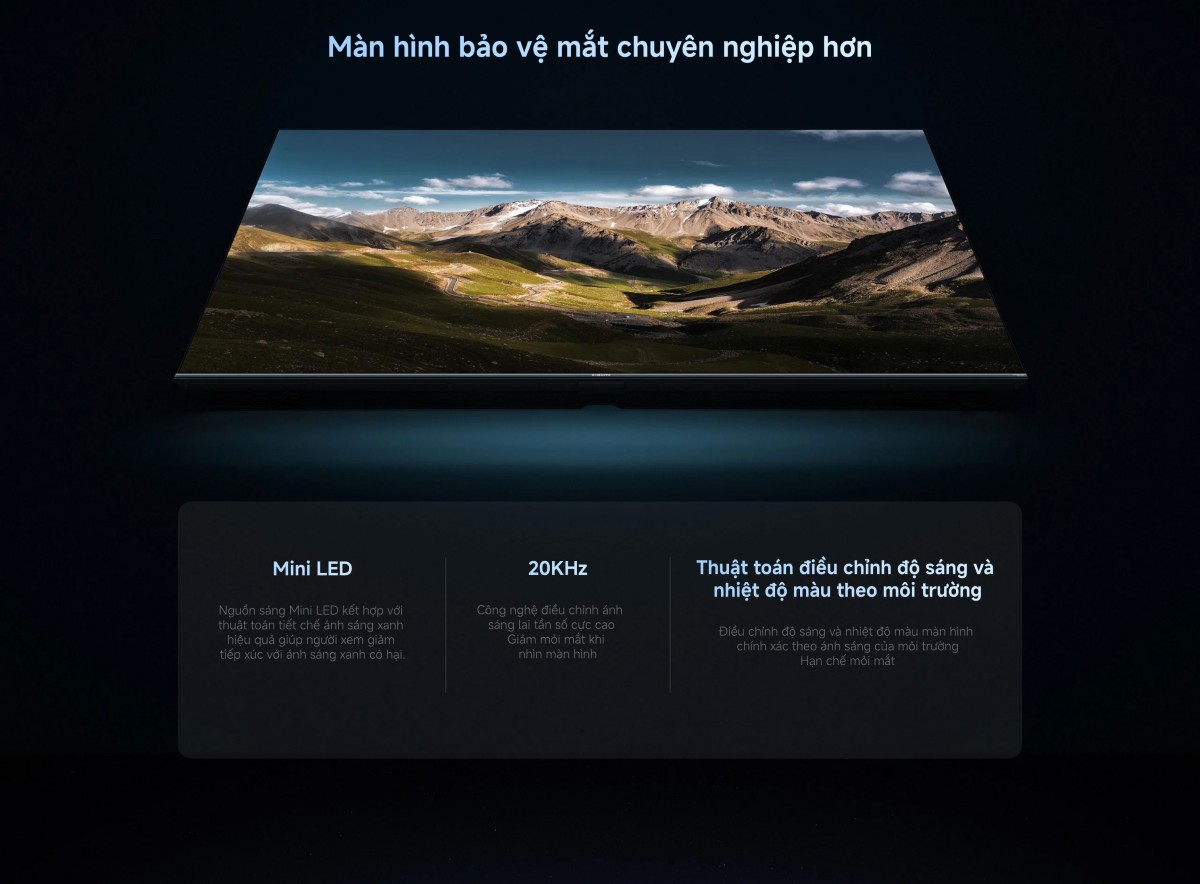 Tivi Xiaomi S Pro Mini LED 55 Inch 2026 - Bản Quốc Tế - 4K/144Hz - 3GB/32GB